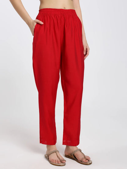 Pink Floral Printed Kurta with Straight Trousers & Solid Dupatta